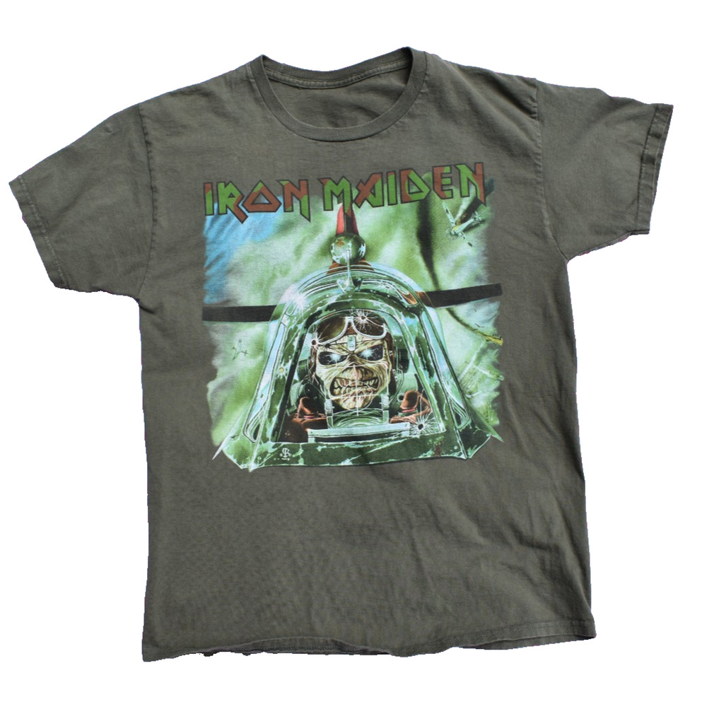 2022 Iron Maiden LEGACY OF THE BEAST World Tour Green Shirt S/M SEE MEASUREMENTS